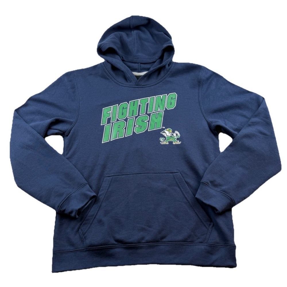 Gen2 Notre Dame Fighting Irish Youth Size XL (18/20) Navy Pullover Hoodie